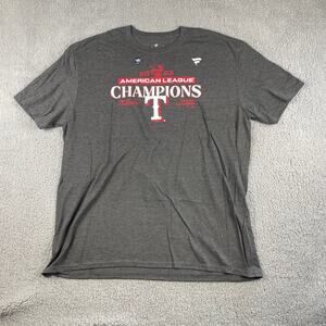 Texas Rangers Men's XXL Gray 2023 World Series Champions Short Sleeve T-shirt